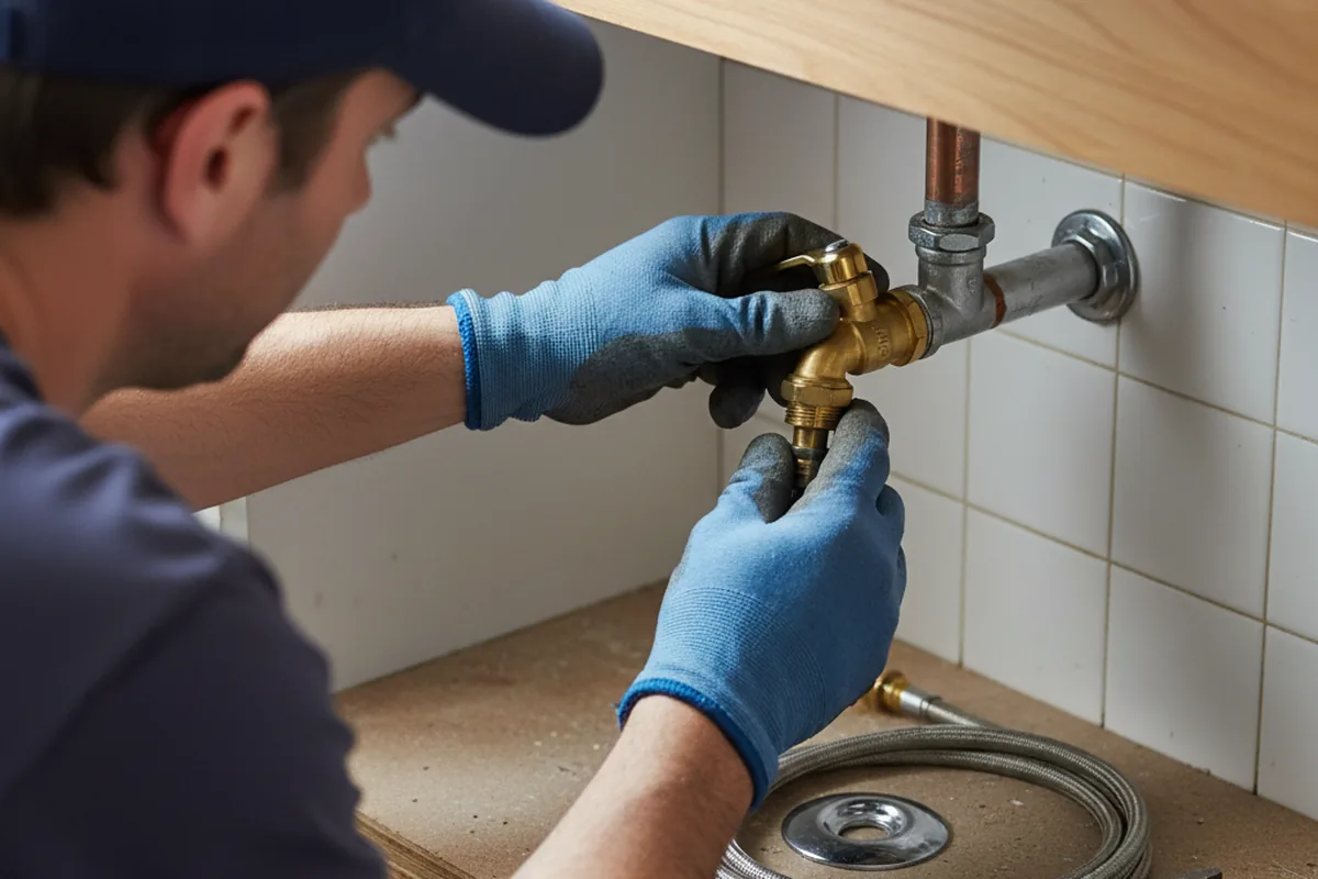 Shutoff valve and fitting work during Emergency Plumbing in East Dennis